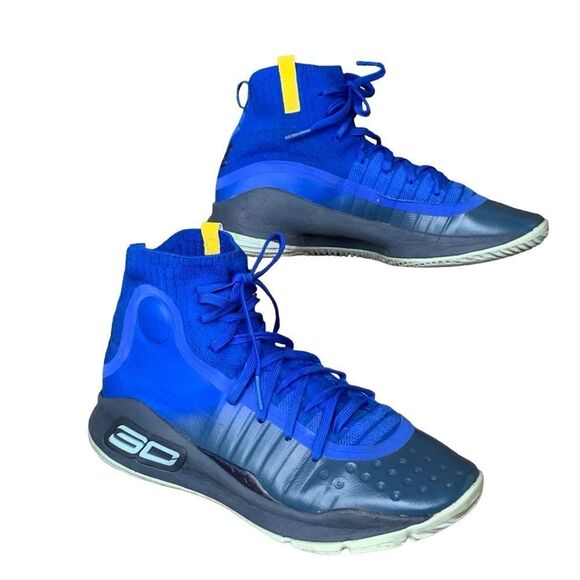 Under Armour Steph Curry 4 ‘More Fun’ Royal Blue Sneakers EU 40 Youth size 7 - Picture 3 of 13